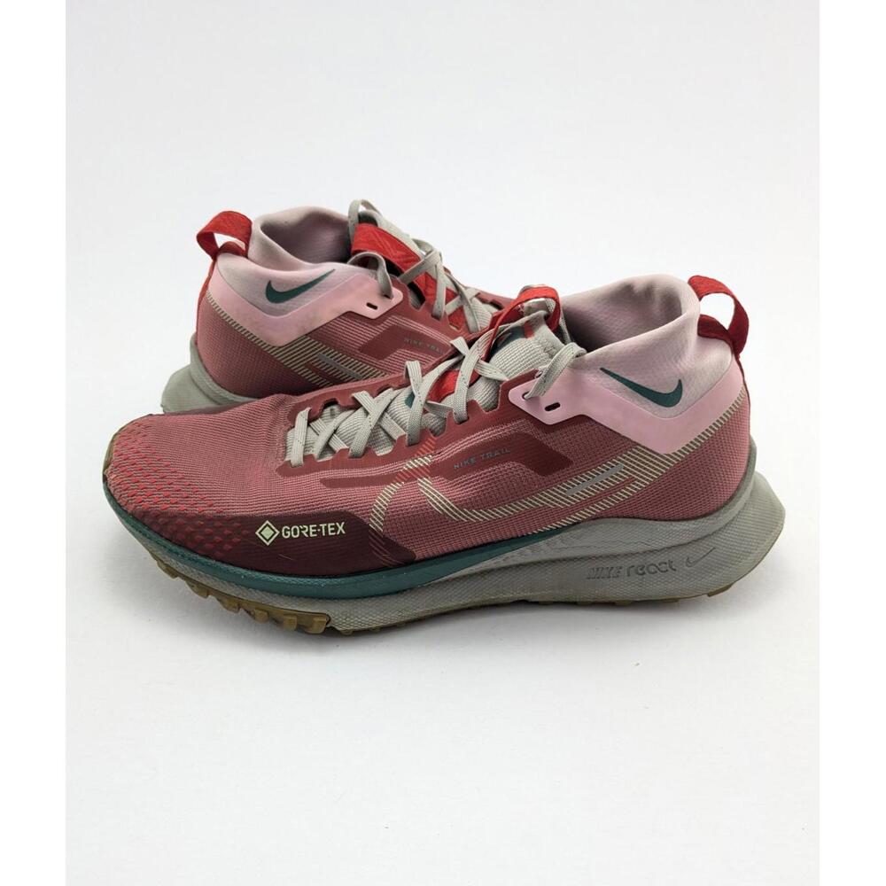 Womens Nike React Pegasus Trail 4 Gore-Tex GTX Pink Shoes FB2194-600 Size 10